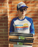 Aspen Public Radio 40th Anniversary Retro Baseball T-Shirt