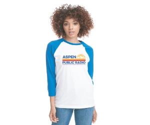 Aspen Public Radio 40th Anniversary Retro Baseball T-Shirt